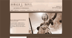 Desktop Screenshot of lawofficeofdonalddavis.com