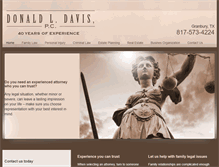 Tablet Screenshot of lawofficeofdonalddavis.com